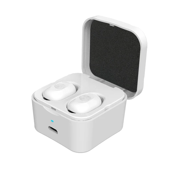 White LACHOUFFE TWS Hifi беспроводные наушники Siri Bluetooth наушники сенсорные спортивные наушники с микрофоном 2000 мАч и USB наушники для xiaomi - Цвет: White