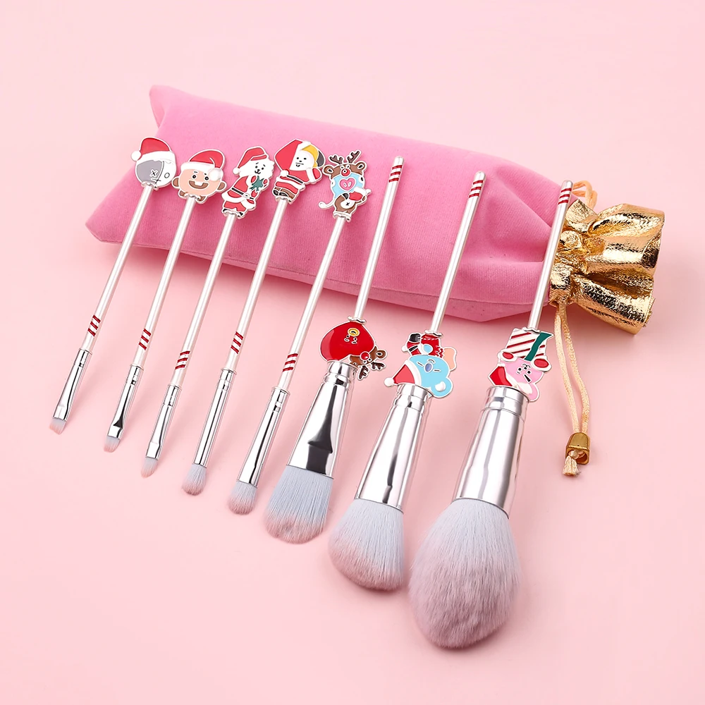 

Korea Band Cosmetic Makeup Brush Set Tools Eye Shadow Foundation Powder Blush Synthetic Hair Pincel Halloween Christmas Gift