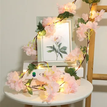 

Battery Powered Led Flower String Lights Valentine's Day Wedding Christmas Ins room Garland Decoration