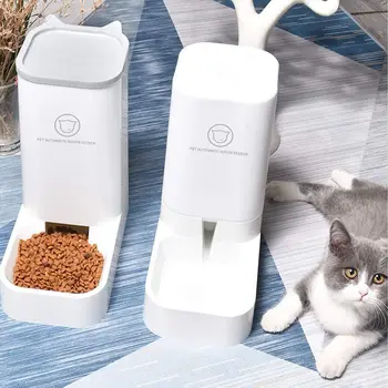 

Pet Automatic Feeder Dog Cat Puppy Food Drinker Water Feeder Dish Bowl Auto Feeder Dispenser Self-dispensing Gravity 3.8l