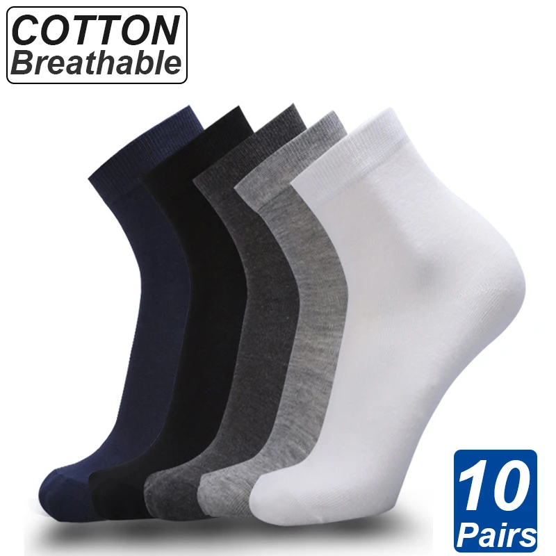 10 Pairs / Lot Men's Cotton Socks High quelity New styles Black