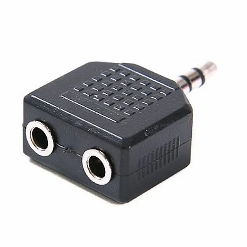 Аудиоадаптер со штекером 3 5 мм и гнездовым разъемом 2x3 мм|splitter audio|3.5mm malestereo speaker plugs