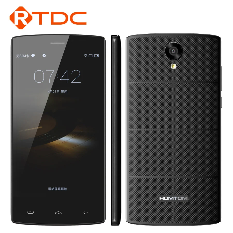 В наличии оригинальный HOMTOM HT7 мобильный телефон Android 5 1 MTK6580A 1G ram 8G rom 1280x720 дюймов HD