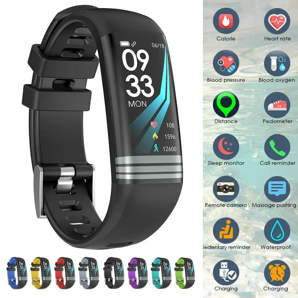 Studyset фитнес-трекер Смарт-часы сердечного ритма для женщин и мужчин Fitbit Android iOS