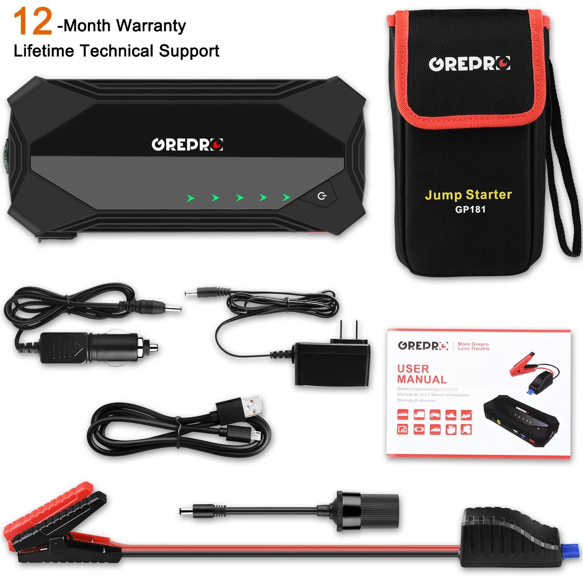 best power bank Free Ship Car Jump Starter Power Bank 1200A Car Booster Auto 12V Starting Device Portable Emergency Start Battery Charger Gas power bank 10000mah