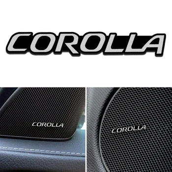 

4pcs Modification For Toyota Corolla RAV4 vensis auris hilux aluminum audio decorative stickers modified accessories decoration