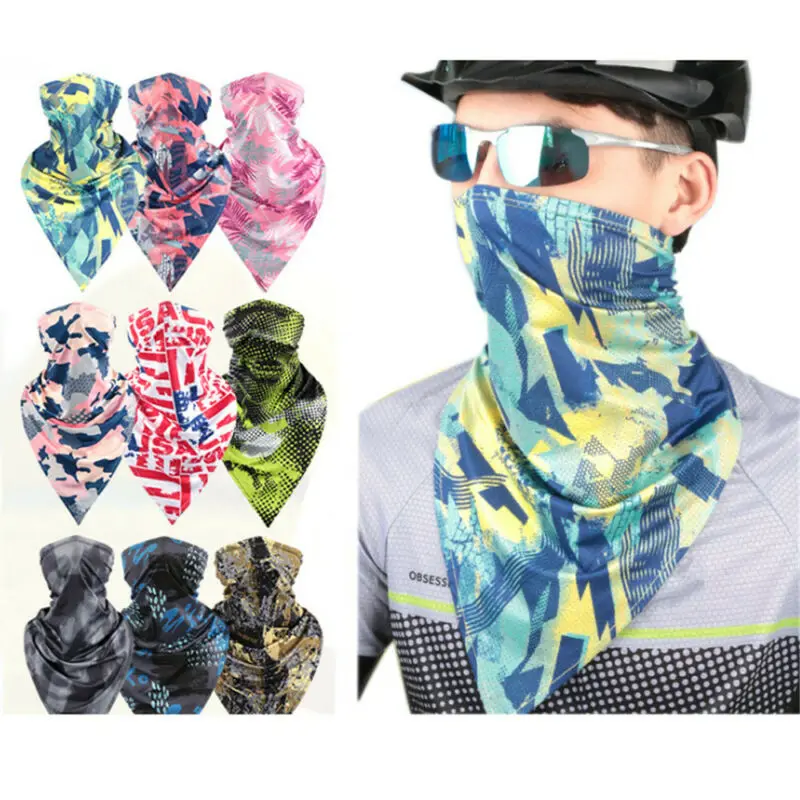 Multi-Purpose Bandana Tube Face Cover Neck Warmer Dust Shield Cycling Head Scarf Cycling Face Mask
