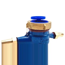 15 мм счетчик холодной воды вращающееся крыло водонепроницаемый медь сад цифровой дисплей инструменты счетчик легко установить дома ленты расходомер