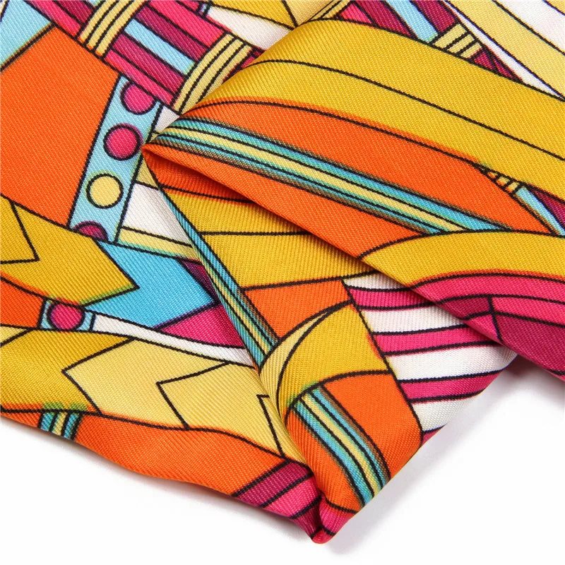 Горячий 130 см Модный Дамский шарф Time Lab Twill Шелковый шарф шаль шарф