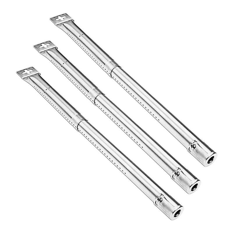 3pcs/set BBQ Gas Grill Universal Replacement Stainless Steel Tube Burners For FirePlus Char-Broil CosmoGrill BBQ Outdoor Tool