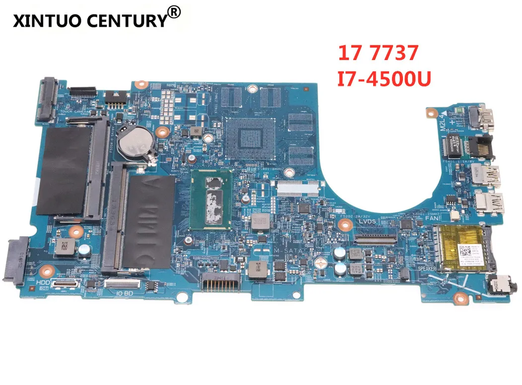 Материнская плата для ноутбука DELL Inspiron 7737 12309 1 0C4T7D SR16Z I7 4500U DDR3L полный тест 100%