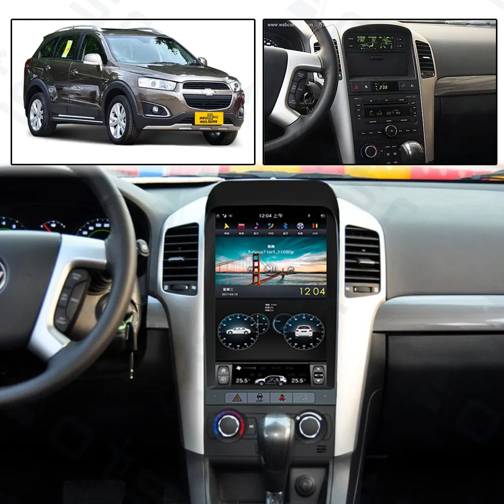 Gps навигатор на Android 9 0 в стиле Тесла для Chevrolet Captiva 2007 12 головное устройство