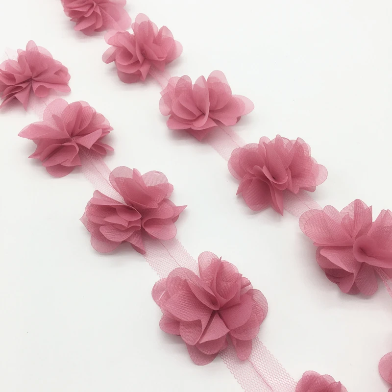 1yard 12pcs Chiffon Fabric for Wedding Dress DIY Sewing