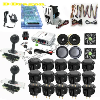 

Arcade Console DIY Kit Box 6s 1388 in 1 Game Board 5Pin Joystick Push Button coin acceptor For MAME Arcade Cabinet DIY