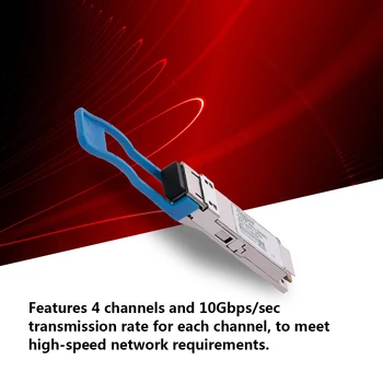 

Compatible With Four Channel 40G QSFP 4CH 60KM QSFP-40G-SRBD Optical Module Transceiver Transceiver Module