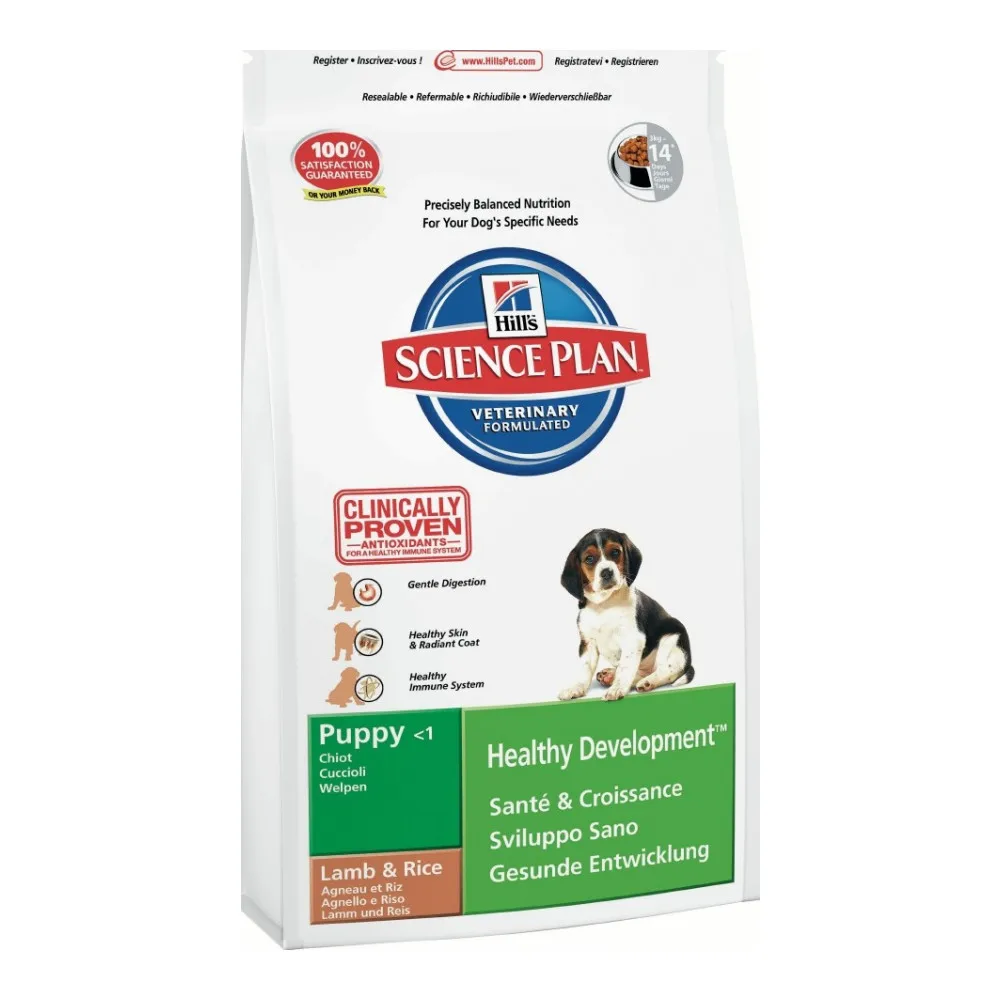 Сухой корм Hill\'s Science Plan Puppy Healthy Development Medium with Lamb &amp Rice с ягнен и рис д\щен сред