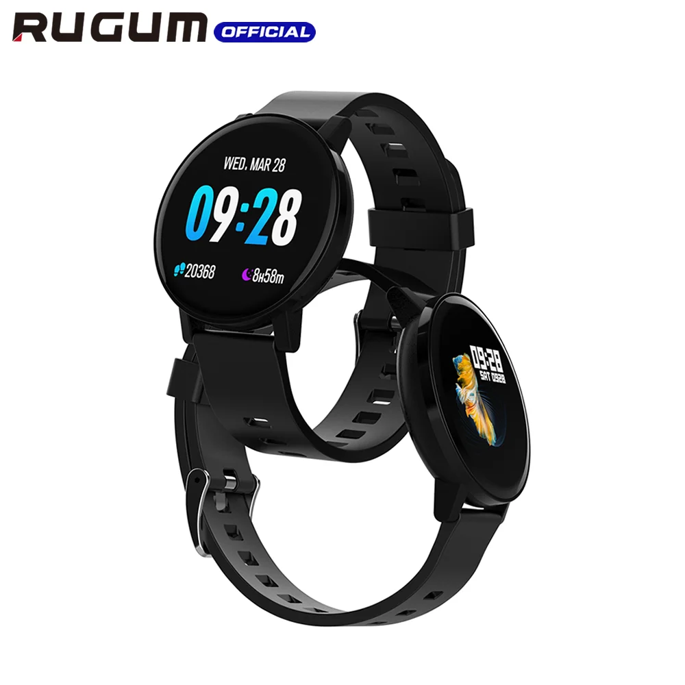 Смарт-часы RUGUM T10, пульс, 1,3 дюймов, полный сенсорный экран, кровяное давление, фитнес-трекер, Bluetooth, спортивные мужские и женские Смарт-часы