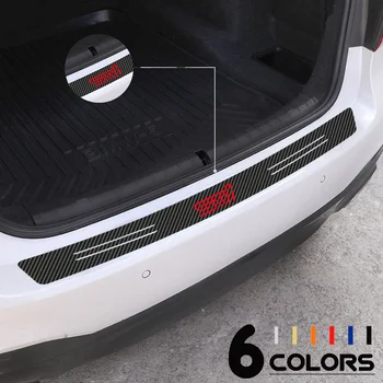 

Car Styling STI Emblem Carbon Fiber Rear Trunk Bumper Protector Anti-friction Sticker For Subaru Impreza WRX STI Trezia Stella