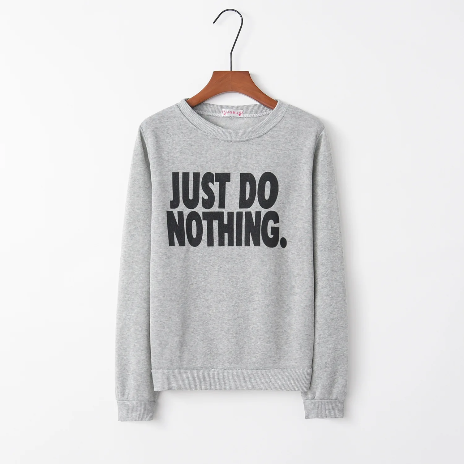 Just do nothing Letter 2020 новый дизайн распродажа свитшоты женские повседневные толстовки