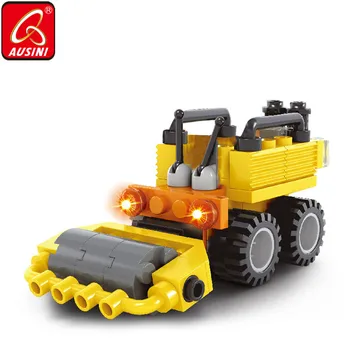 

AUSINI Constructor City Road Roller Truck Toy Engineering Vehicle Car Building Blocks Designer Bricks Toys for Children Birthday