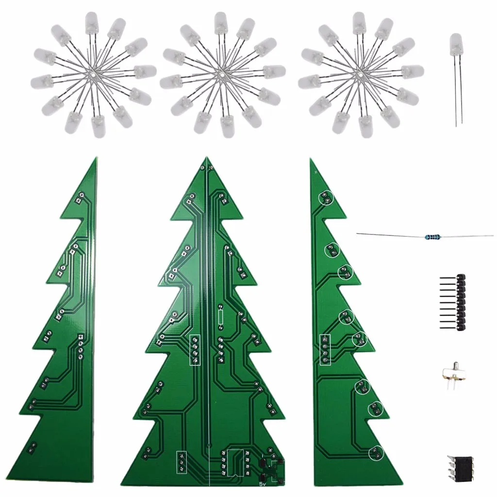 3d Led DIY Рождественские елочные украшения звезда мигающие елочные украшения для дома Мини Рождественская елка Arbol De Navidad