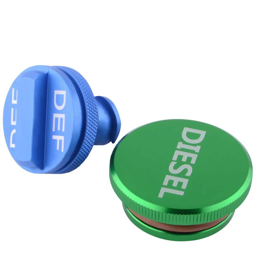 Billet Aluminum GAS Cap /& DEF Cap Kit for Dodge Ram Diesel /'13-17/' Magnetic
