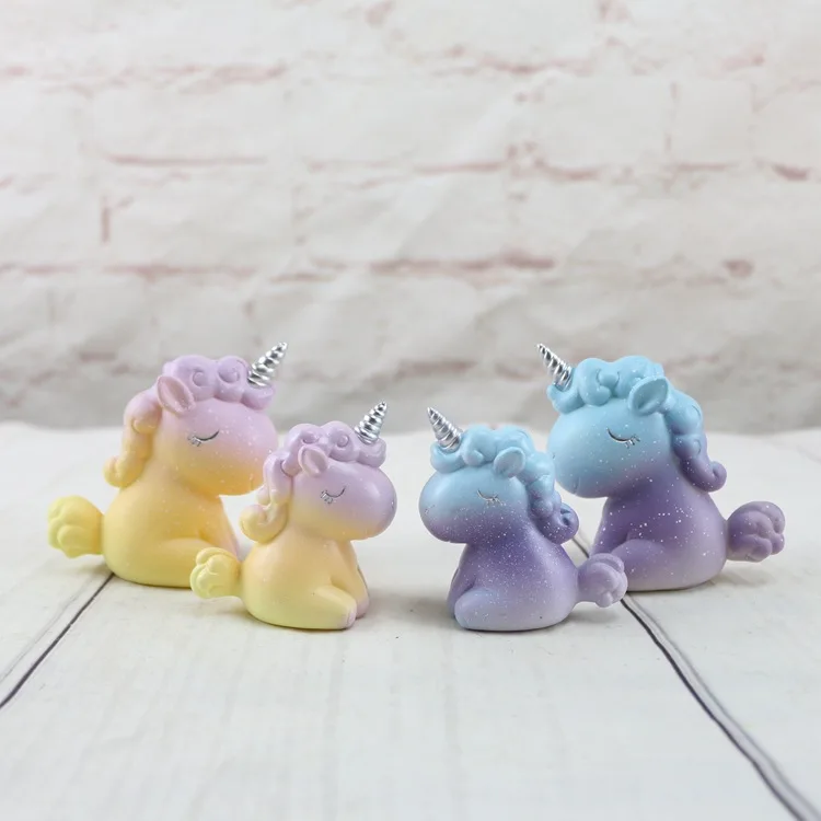 INS Wind GIRL'S Heart Dreamy Unicorn Coin Bank украшение домашнего декора мультяшный винил Единорог ремесла