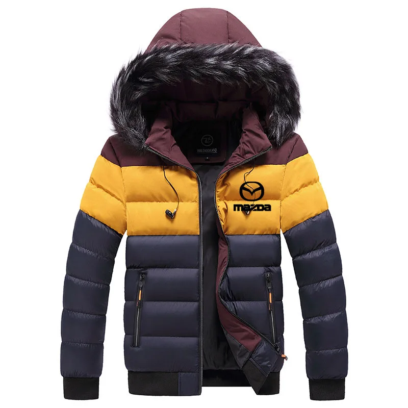 Mens Jacket Emblem Mazda | Winter Jacket Men Mazda | Fur Sportswear ...