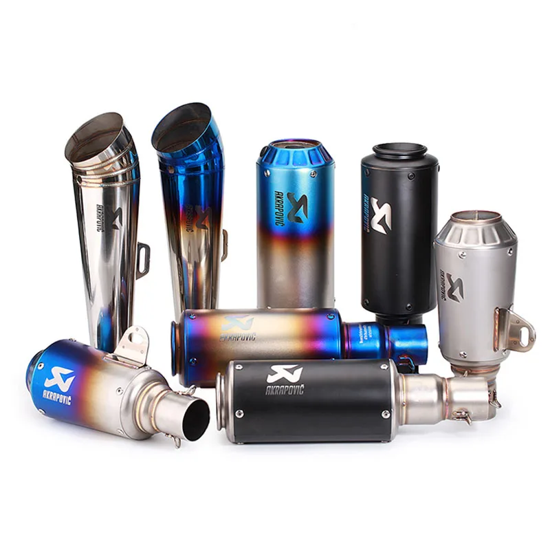 Глушитель выхлопной трубы moto rcycle Универсальный Escape de moto Akrapovic moto cicleta выхлопная труба для Honda Yamaha Kawasaki 51 мм на входе
