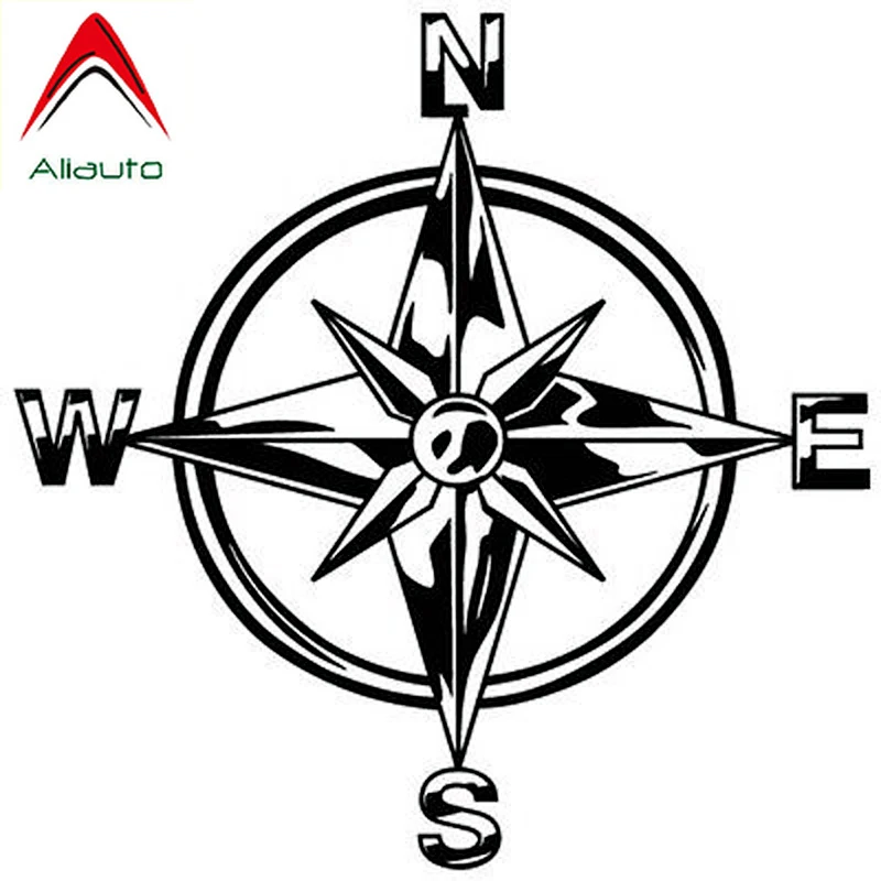 Aliauto креативные автомобильные стикеры Nswe племенной Компас Роза Морская звезда
