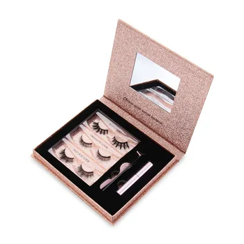 

3 Pairs Magnetic Lashes Eyelashes Clip Set No Glue Needed Reusable Easily Wear Eyelahes Natural Long Fashion New Desigh