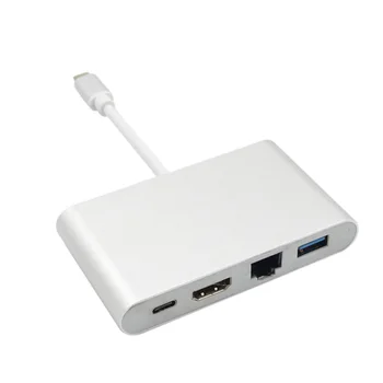 

Ethernet Adapter hub USB 3.1 Type C Port Transfer Connector Accessories