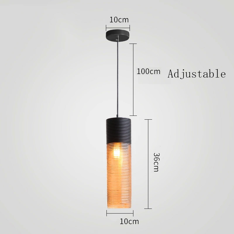 Скандинавский светодиодный подвесной светильник винтажный подвесной светильник стеклянный подвесной светильник для гостиной спальни Лофт промышленный домашний декор для кухни светильники - Body Color: A
