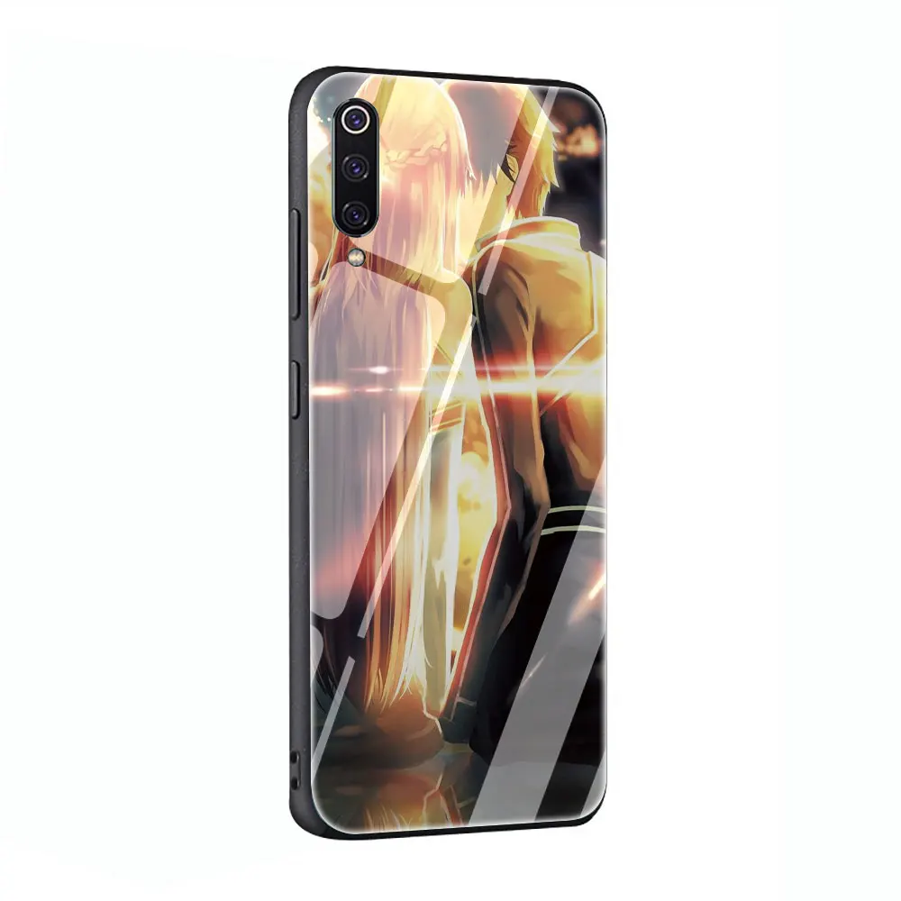Мультяшный Меч Art Online Anim закаленное Стекло телефона Футляр для Redmi 4x 6A Примечание 5 6 7 Pro Xiaomi Mi 8 Lite A1 A2 5X6X9 - Цвет: G12