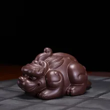 Китайский Исин фиолетовый глина кунг-фу чай Домашние животные ZiSha ручной работы счастливый талисман Чай Домашние животные Чай Аксессуары