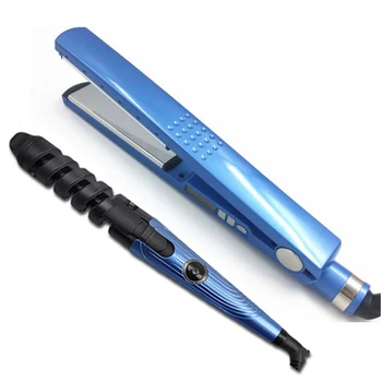 

Professional Hair Curler 2 in 1 Hair Curling Iron Straightening Flat Iron Hair Straightener Styling Tool Hair Waver Curling Wand