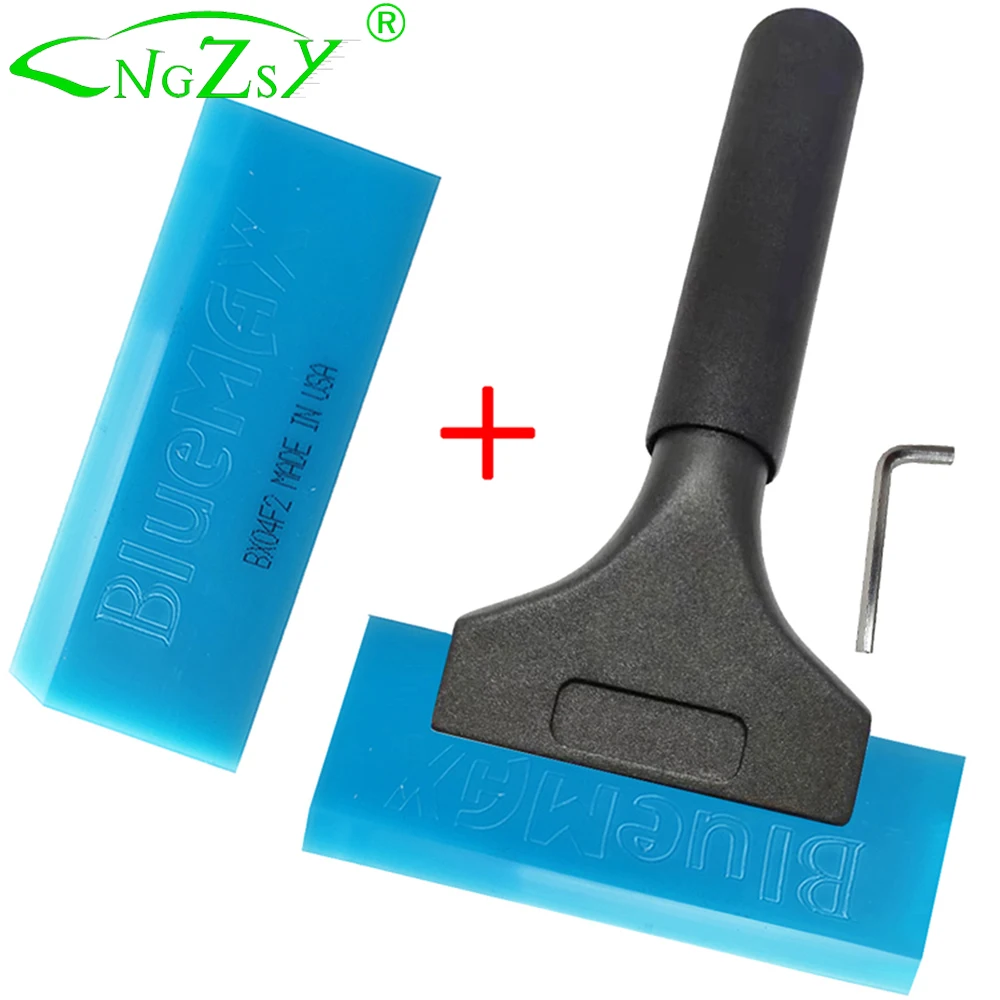 Vinyl Squeegee Bluemax Long Alloy Handle With Screwdriver Window Tint