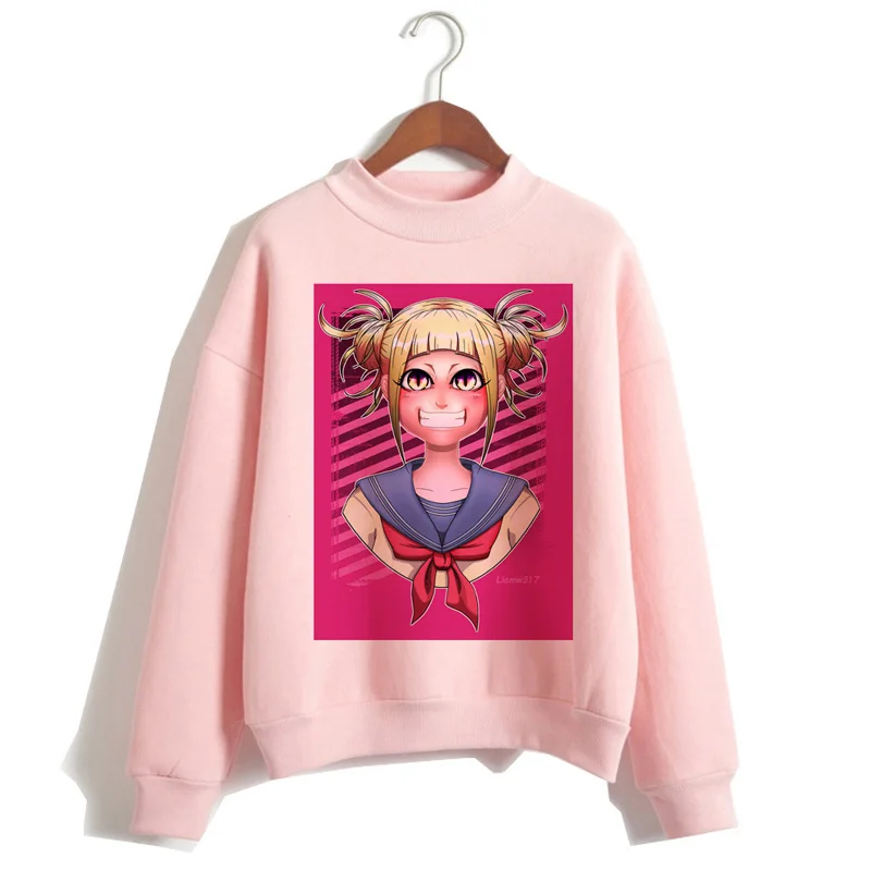Химико Тога женщин семпай толстовки boku без hero Академия мультфильм waifu Харадзюку уличная одежда Женская Толстовка harajuku