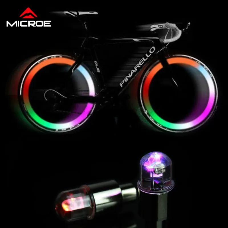 

1pcs Colorful LED Bike Light Bicycle Accessories Tire Tyre Valve Caps Neon Light Universal Car Motorcycle