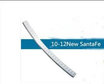 For Hyundai New SantaFe refitted special stainless steel rear guard plate rear bar trim SantaFe backup pedal - Цвет: outside