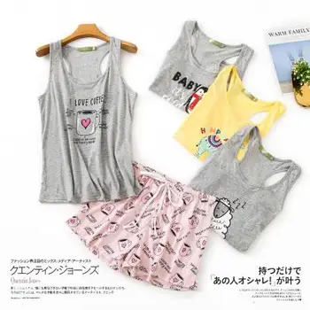 

HaloSweet Summer Cotton Pijama Suit Female Sleepwear Set For Women Home Wear Shorts Pyjama Femme Two Piece Home Suit Plus Size