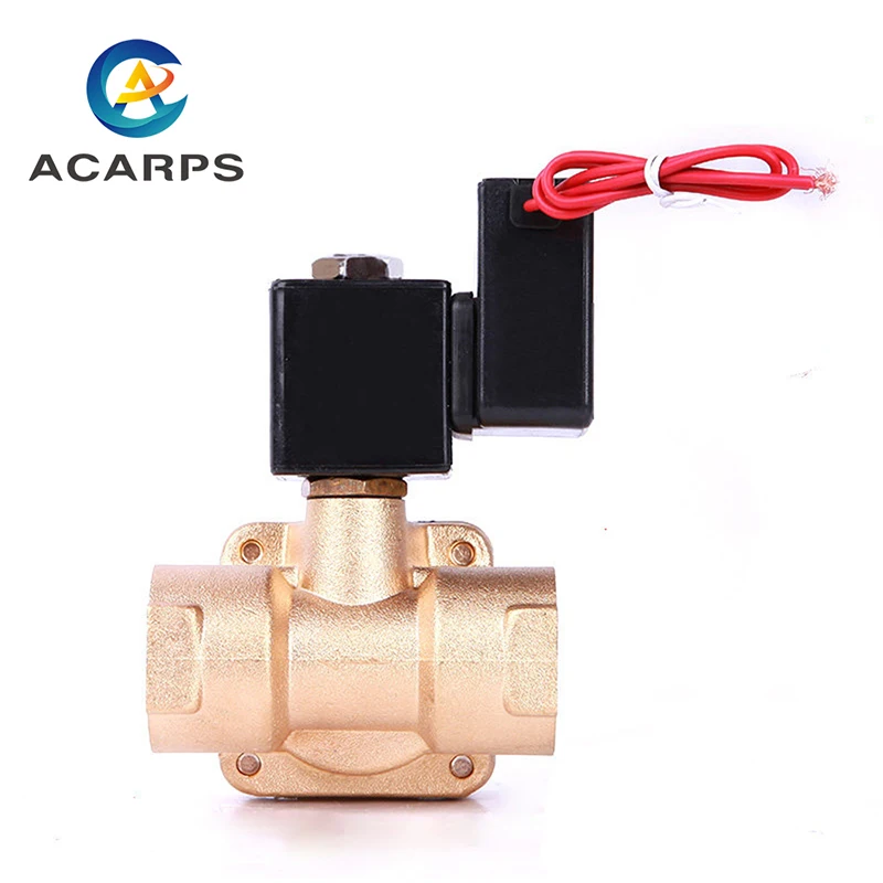 

1" Energy Saving Pilot Operated High Pressure Normally Closed Brass Solenoid Valve 24 Hours Energize Not Fever 220V 24V 12V