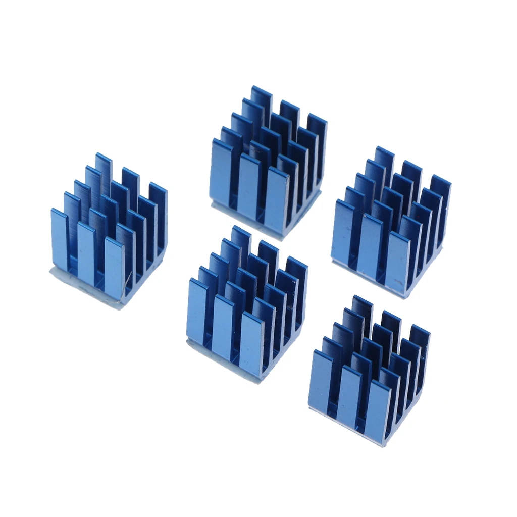 Pack of 5 3D Printer Mainboard Parts A4988 Heat Sink Kit Cooling Blue | Компьютеры и офис