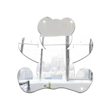DIY Детская комната декоративная наклейка 3D зеркало-медвежонок наклейка s съемная
