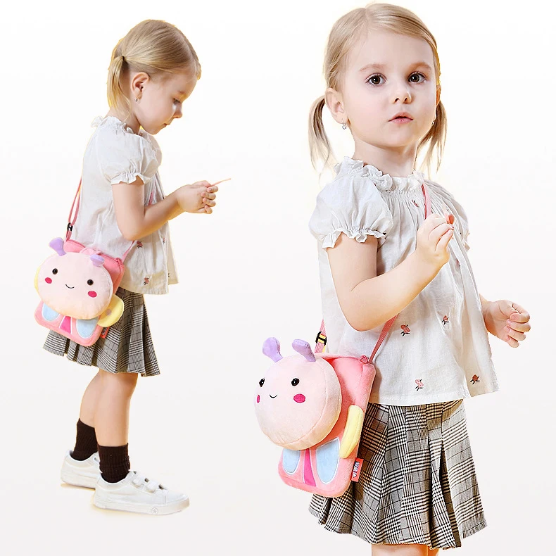 Сумка с персонажами аниме плюшевый Кошелек Забавный мультяшный плюшевые сумки для девочек игрушки для детей Детский рюкзак животное пересечение сумка на плечо подарки для девочек,микки маус детский рюкзак детская сумоч