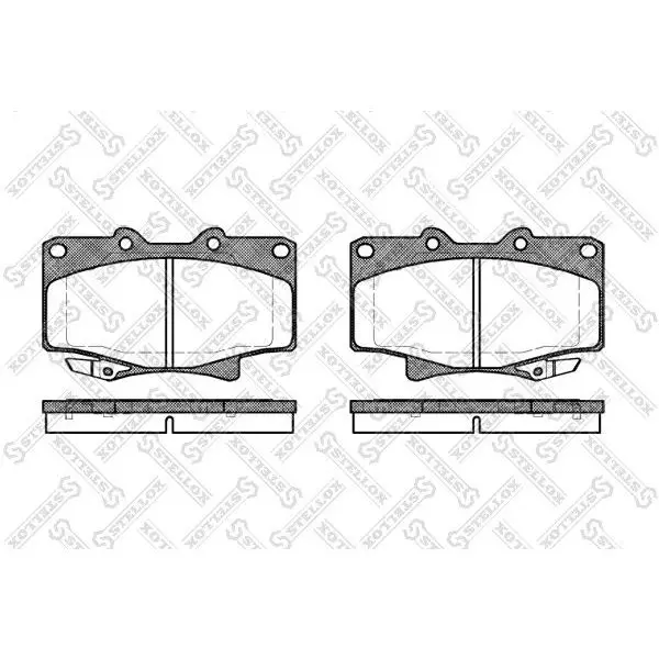 Колодки дисковые п.\ Toyota Land Cruiser 2.4-4.5/2.4D-4.2TD 90 S