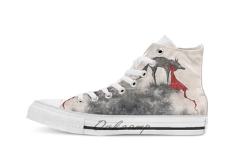 

Hood breathable Casual High Top lace-up Canvas shoes sneakers Drop shipping