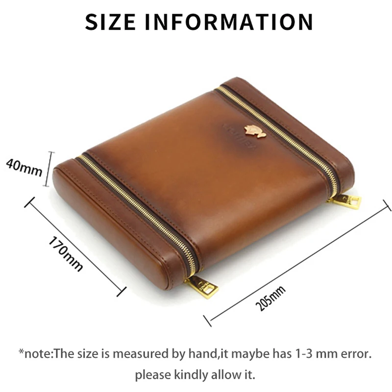 COHIBA кожаный сигарный хьюмидор Cedar Wood Cigar Case 6 трубка дорожная коробка для сигар с Humidor увлажнитель подарочная коробка