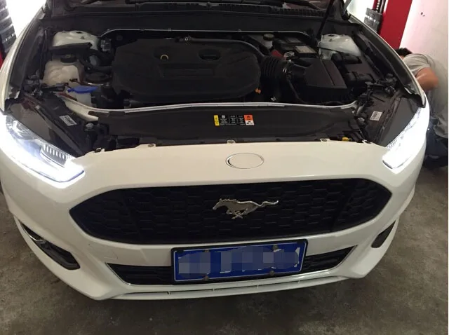 Решетчатый гриль с черной подсветкой для Ford Mondeo Fusion 2012 2014 высококачественный 1