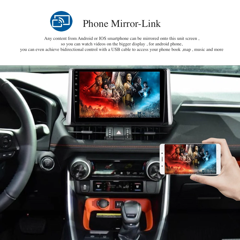 Excellent Android 9.0 Car Radio 2 Din GPS Navi for Toyota RAV4 2018 2019 PX6 DSP IPS HDMI 4Gb+64Gb 8-Core RDS WIFI Bluetooth AUX USB Map 1 Excellent Android 9.0 Car Radio 2 Din GPS Navi for Toyota RAV4 2018 2019 PX6 DSP IPS HDMI 4Gb+64Gb 8-Core RDS WIFI Bluetooth AUX USB Map 1